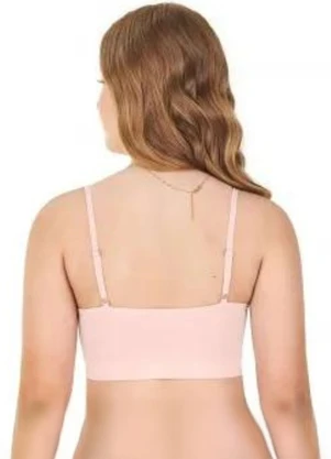 Rovitex - Top Teen com Bojo Removível sem Costura Rosa - ROVITEX