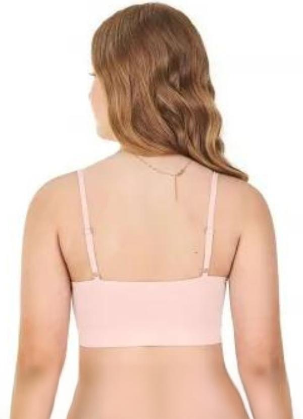 Rovitex - Top Teen com Bojo Removível sem Costura Rosa 2