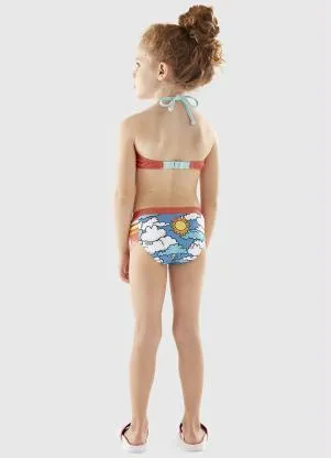 Lilica Ripilica - Biquíni Arco-Íris Infantil MeninaLaranja - LILICA RIPILICA