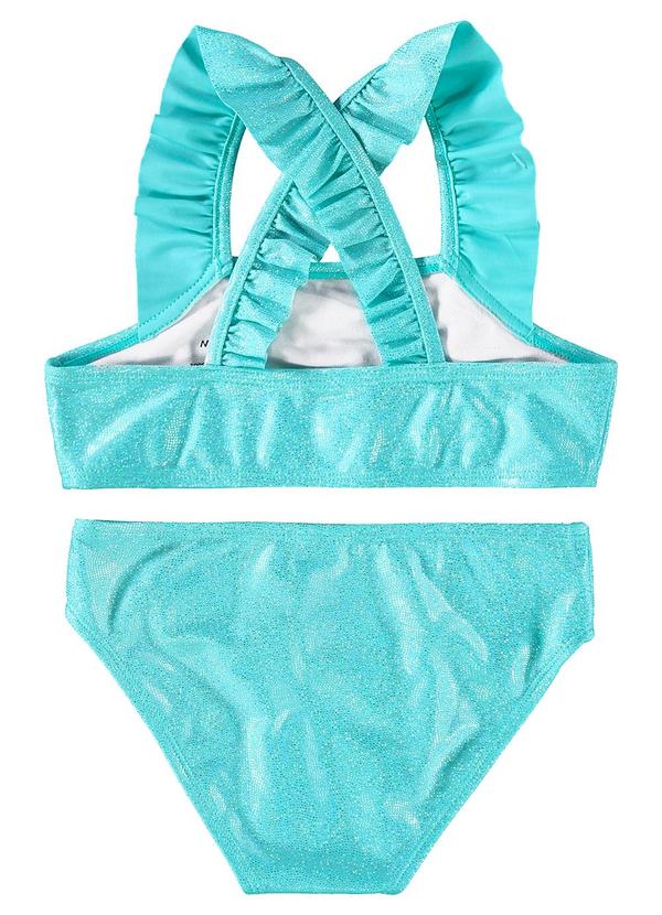 Malwee Kids - Biquíni Azul em Malha Glitter Uv 3