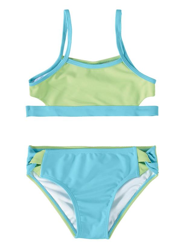 Malwee Kids - Biquíni Azul Turquesa Uv Cut Out Menina