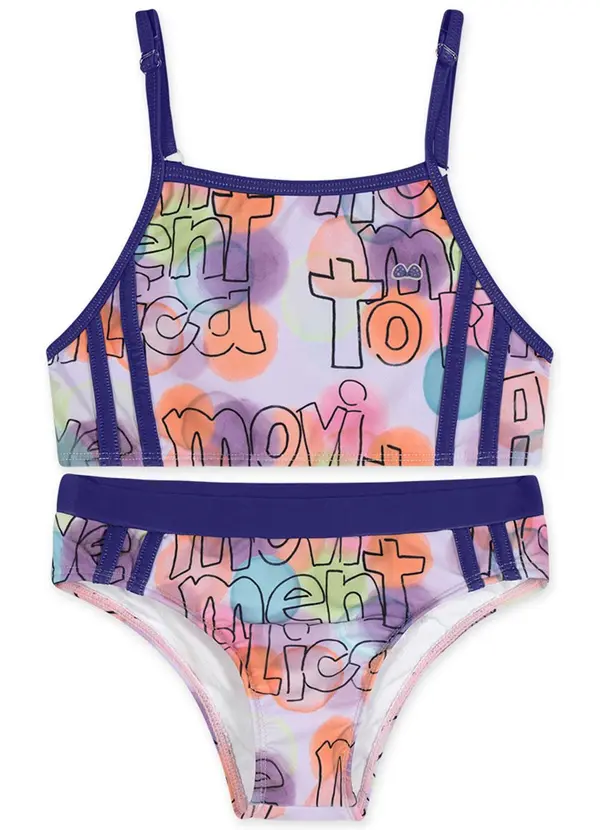 Lilica Ripilica - Biquíni com Alças Ajustáveis Infantil Menina Li