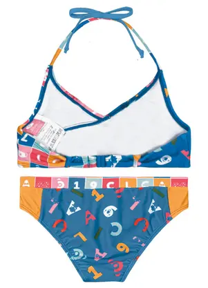 Lilica Ripilica - Biquíni com Fecho Infantil Azul - LILICA RIPILICA