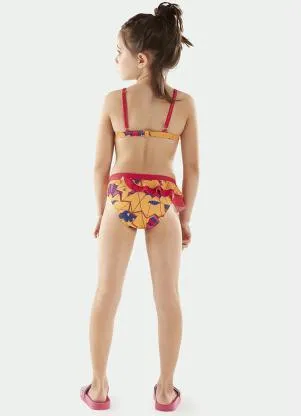 Lilica Ripilica - Biquíni com Fecho Infantil MeninaAmarelo - LILICA RIPILICA