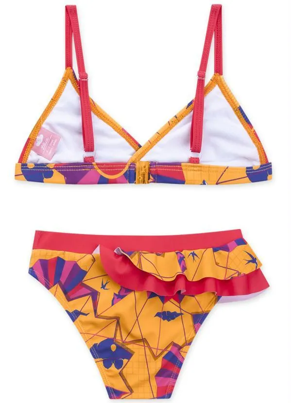 Lilica Ripilica - Biquíni com Fecho Infantil MeninaAmarelo 4