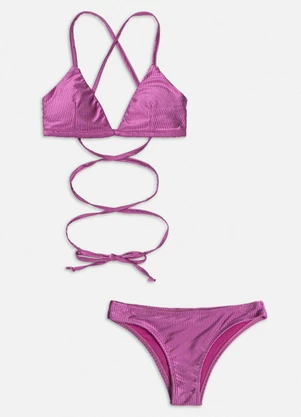 I Am - Biquíni com Franzido Rosa - I AM