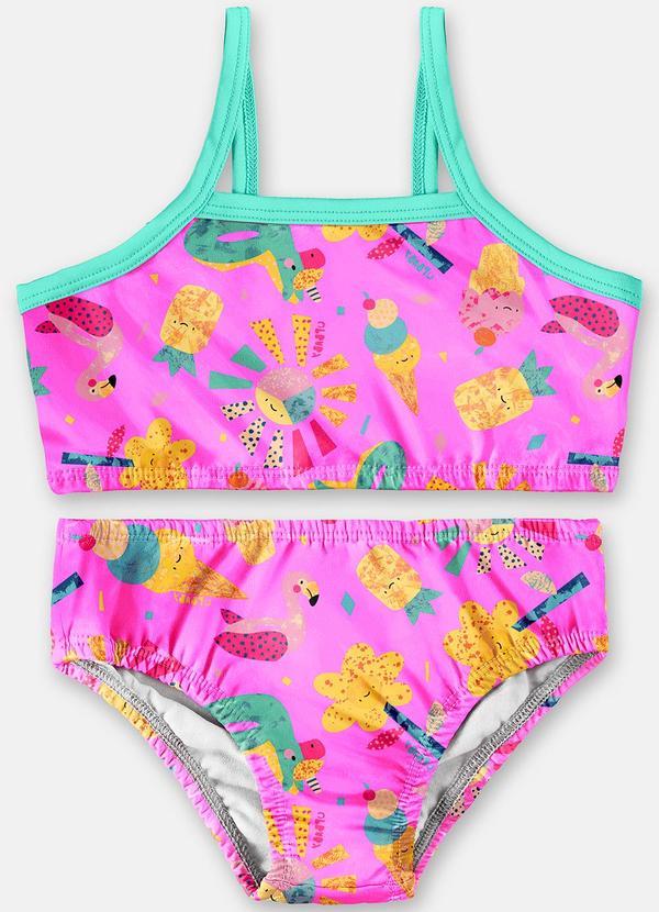 Up Baby - Biquíni de Alcinha com Fps +50 Rosa