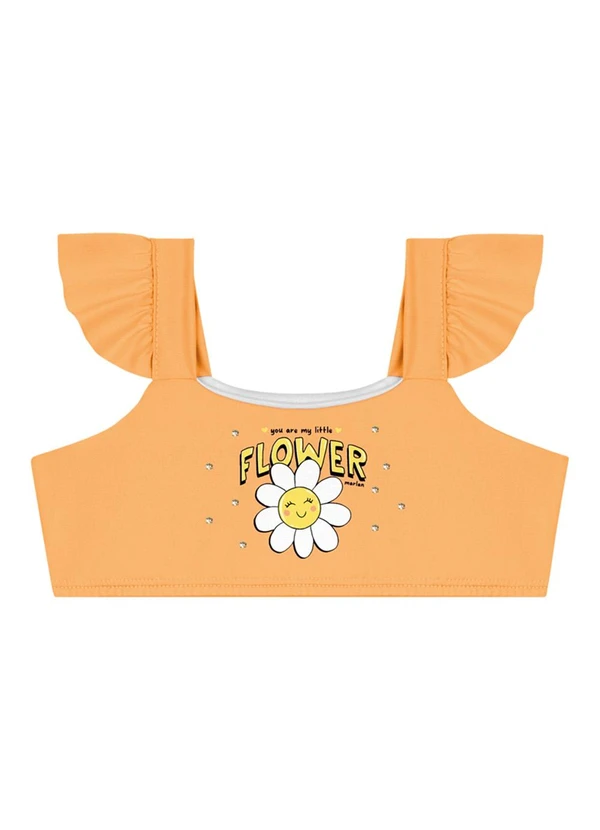 Marlan - Biquini em Malha Proteção Uv Laranja 3