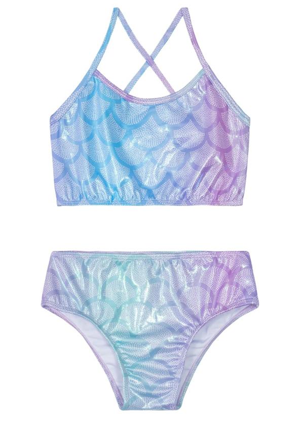 Brandili - Biquíni em Malha Uv Infantil Menina Rosa 2