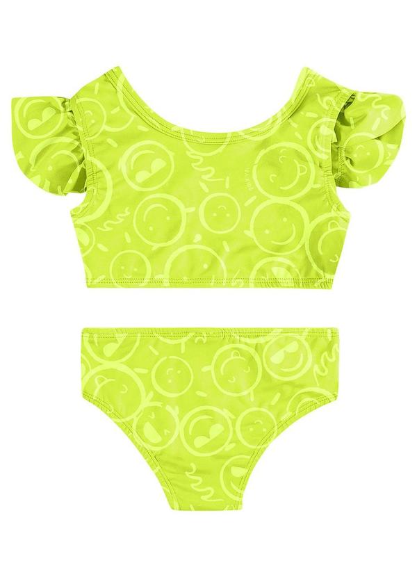 Quimby - Biquíni Emoji Infantil Fps +50 Verde 3