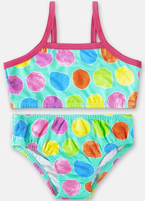 Up Baby - Biquíni Infantil Alcinha com Fps +50 Azul 1