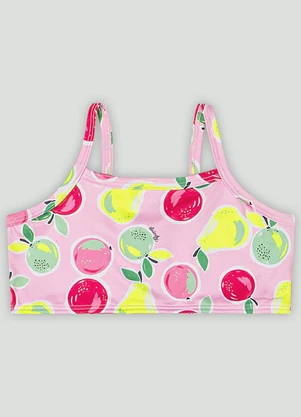 Biquíni Infantil com Proteção Uv Quimby Rosa - QUIMBY