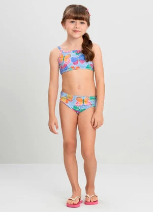 Biquíni Infantil com Proteção Uv Quimby Roxo - QUIMBY
