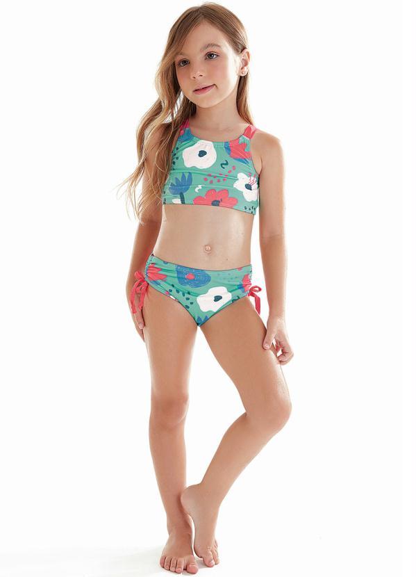 Up Baby - Biquíni Infantil com Proteção Uv Verde