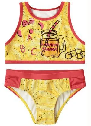 Lilica Ripilica - Biquíni Infantil MeninaAmarelo - LILICA RIPILICA