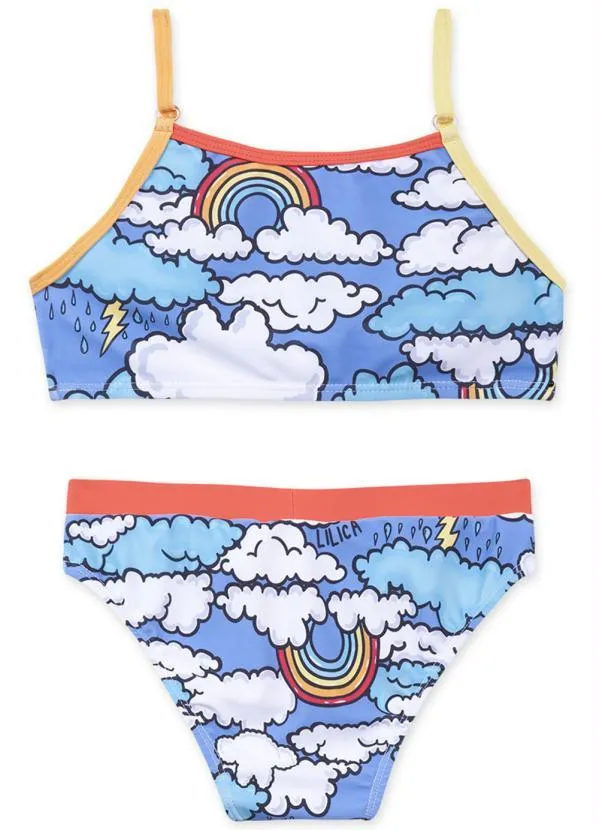 Lilica Ripilica - Biquíni Infantil MeninaAzul 2