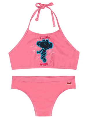 Tigor T Tigre - Biquíni Infantil Feminino Rosa - TIGOR T TIGRE