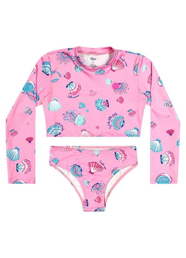 Elian - Biquíni Infantil Menina Concha Elian Rosa