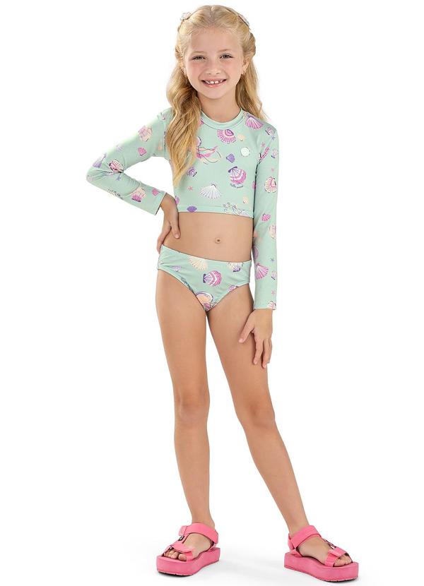 Elian - Biquíni Infantil Menina Concha Elian Verde