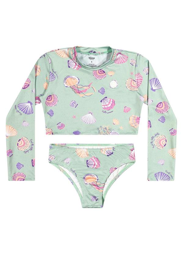 Elian - Biquíni Infantil Menina Concha Elian Verde 2