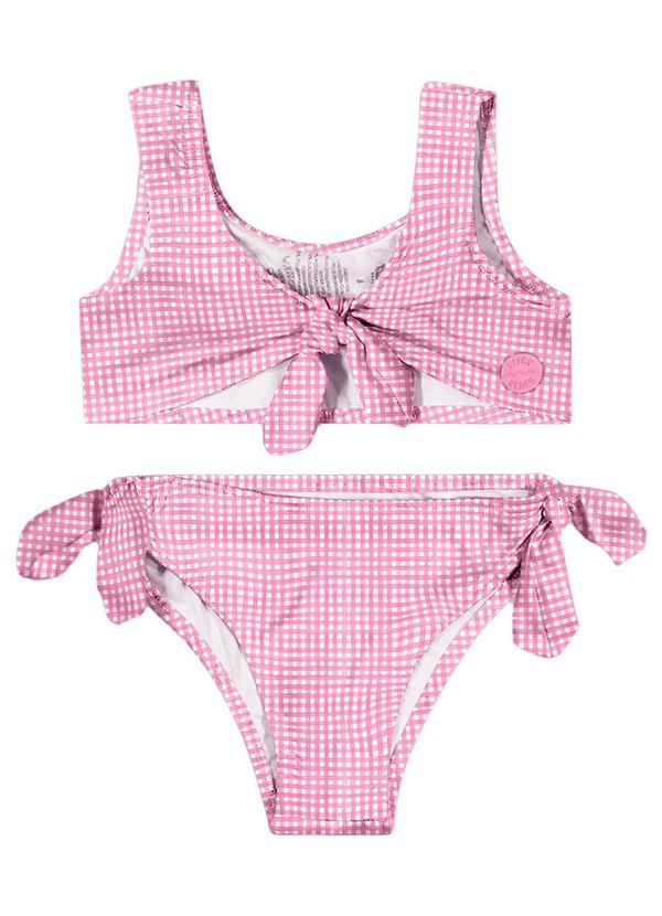 Elian - Biquíni Infantil Menina Estampado Elian Rosa