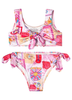 Biquíni Infantil Menina Estampado Elian (Rosa) - ELIAN