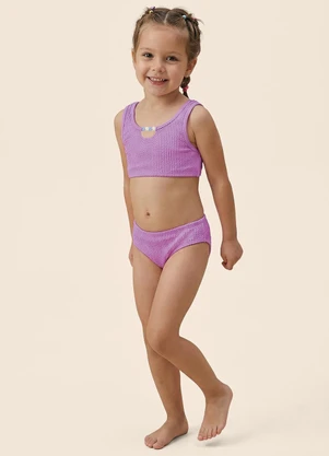 Malwee Kids - Biquíni Infantil Neon Uv50+ Rosa Malva - MALWEE KIDS