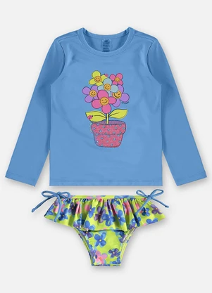 Up Baby - Biquíni Infantil Poliéster Fps +50 Azul - UP BABY