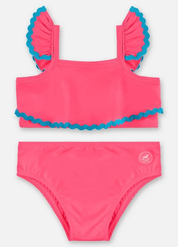 Up Baby - Biquíni Infantil Poliéster Fps +50 Rosa