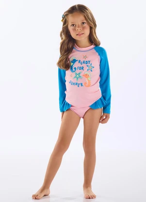 Up Baby - Biquíni Infantil Poliéster Fps +50 Rosa - UP BABY