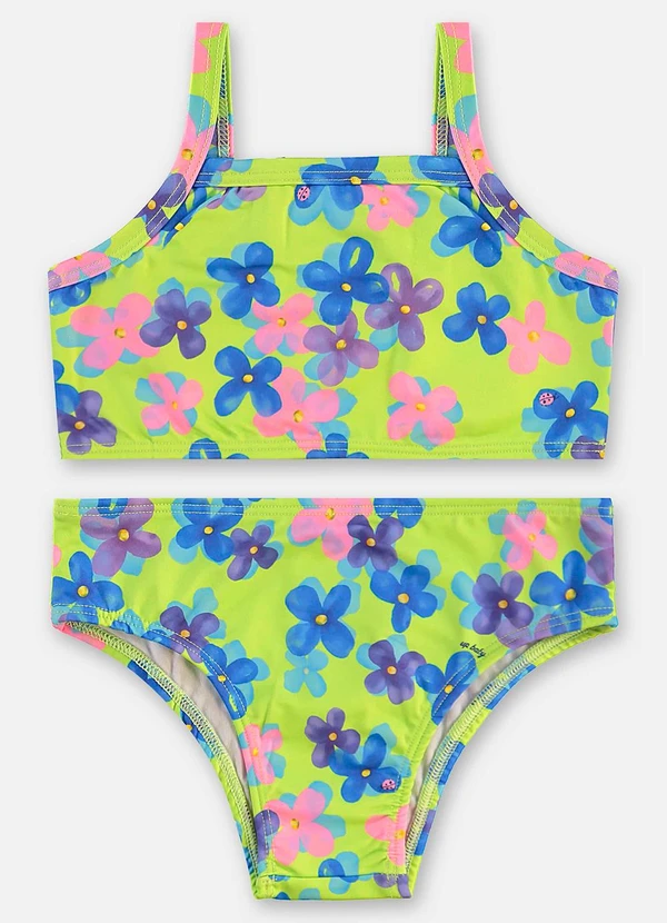 Up Baby - Biquíni Infantil Poliéster Fps +50 Verde