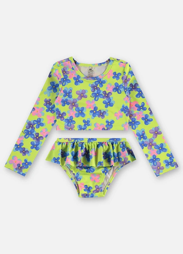 Up Baby - Biquíni Infantil Poliéster Fps +50 Verde