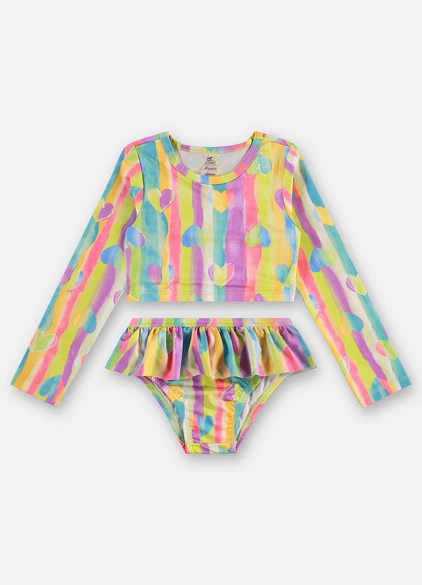 Up Baby - Biquíni Infantil Poliéster Fps +50 Verde