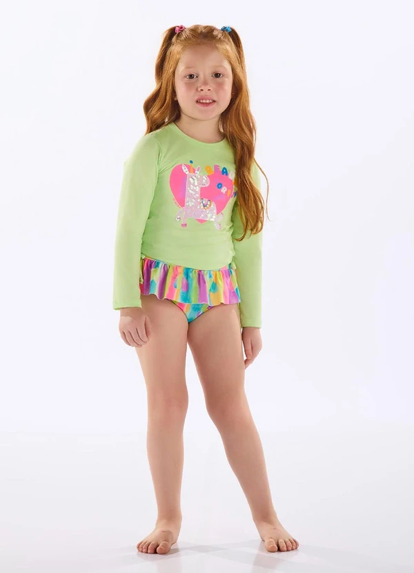 Up Baby - Biquíni Infantil Poliéster Fps +50 Verde