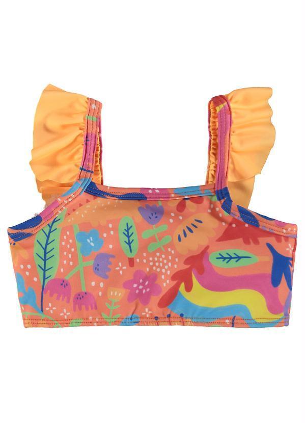 Up Baby - Biquíni Infantil Proteção Uv Fps +50 Laranja 3