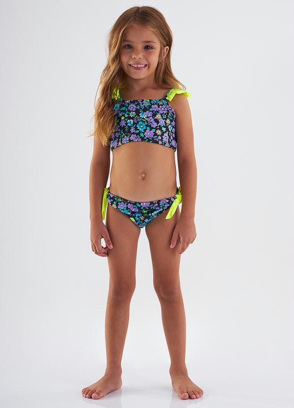 Up Baby - Biquíni Infantil Proteção Uv Fps +50 Preto