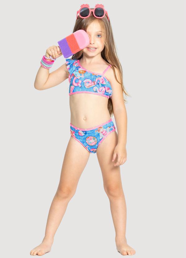 Alakazoo - Biquini Malha Poliester Azul