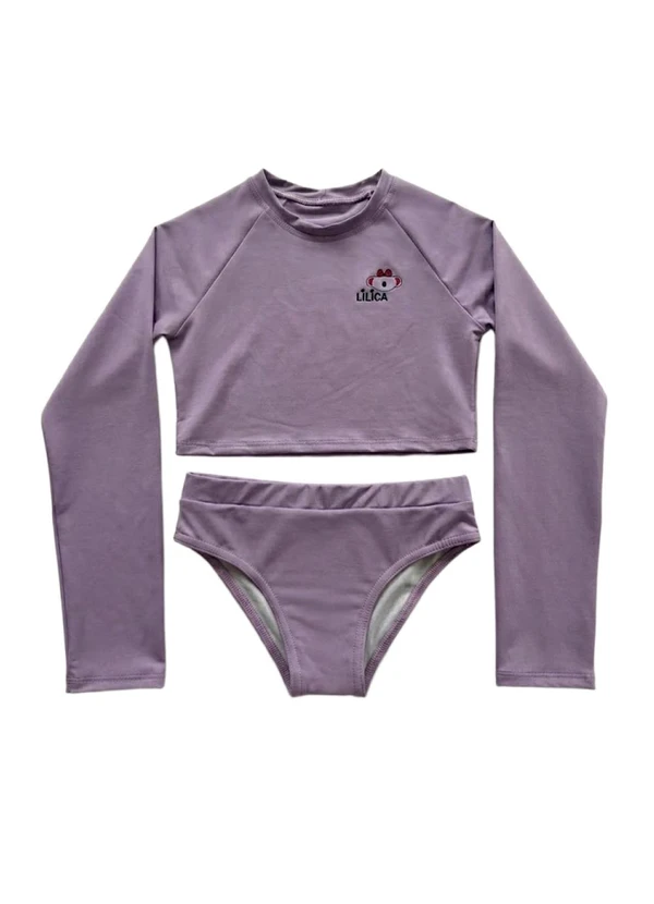 Lilica Ripilica - Biquíni Manga Longa Lilas
