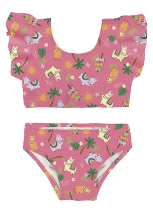 Malwee Kids - Biquíni Off White Lhamas Uv - MALWEE KIDS