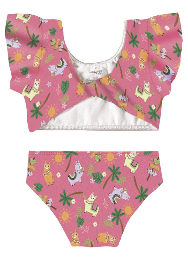 Malwee Kids - Biquíni Off White Lhamas Uv 2