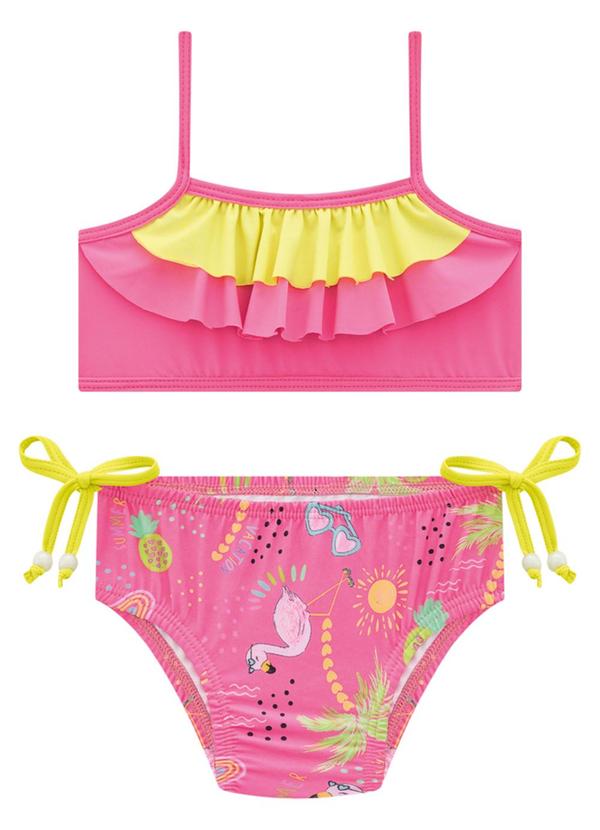 Marlan - Biquíni Praia Proteção Uv50+ Hello Sun Rosa