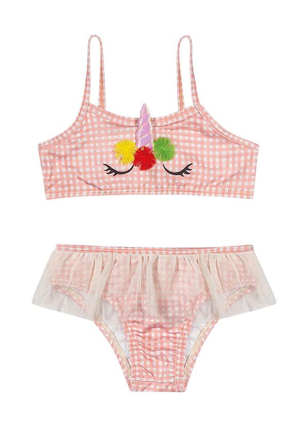 Elian - Biquíni Primeiros Passos Menina Moda Praia Laranj 1