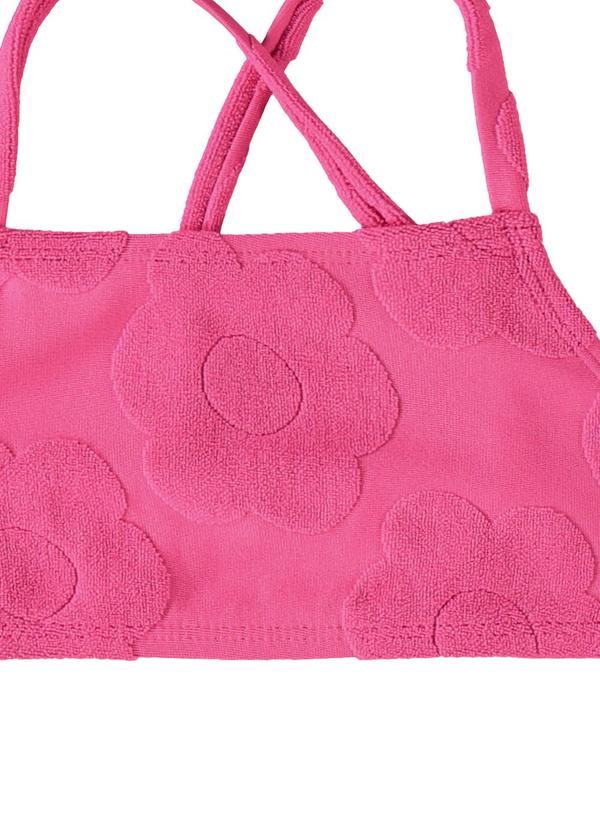 Malwee Kids - Biquíni Rosa Malha Uv50+ Texturizada Menina 2