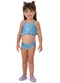 Malwee Kids - Biquíni Sereia Malha Glitter Uv Azul - variação: Azul