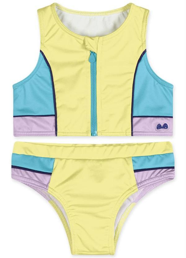 Lilica Ripilica - Biquíni Solar Infantil Menina Amarelo