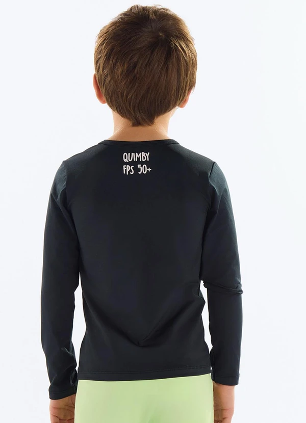 Quimby - Blusa Unissex Proteção Uv Preto 2