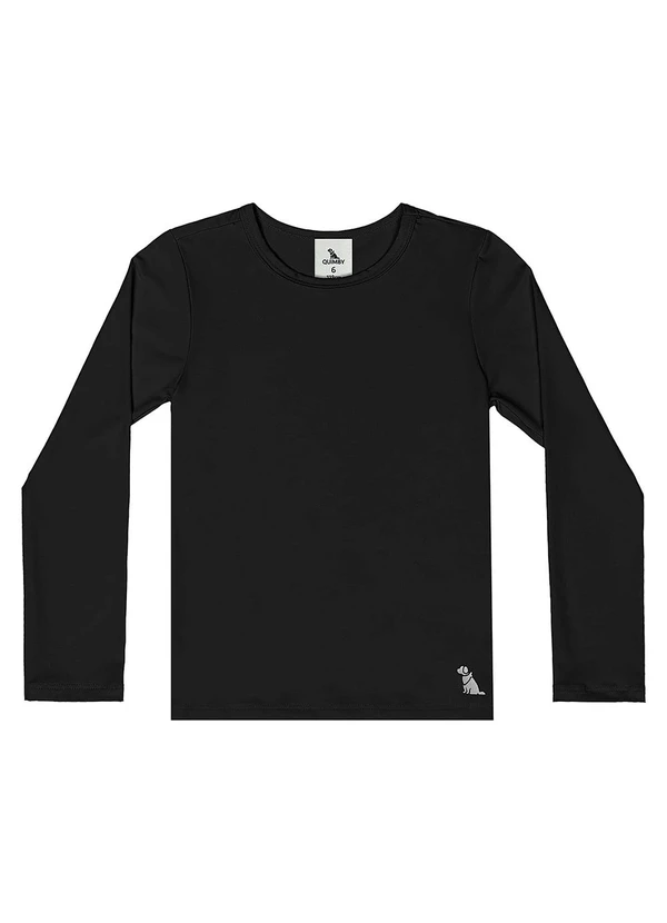 Quimby - Blusa Unissex Proteção Uv Preto 6
