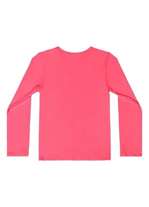 Quimby - Blusa Unissex Proteção Uv Rosa Neon - QUIMBY