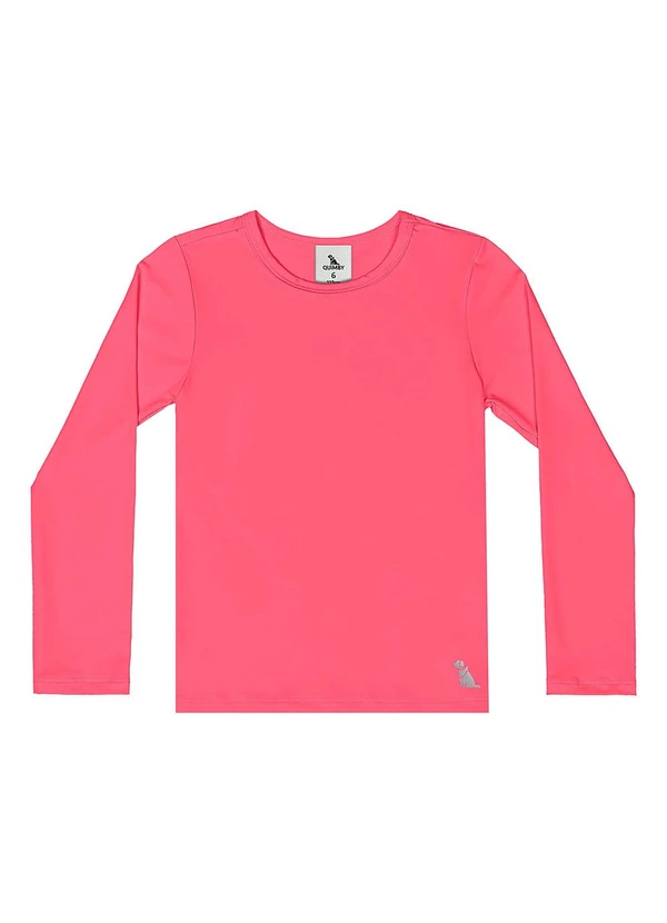 Quimby - Blusa Unissex Proteção Uv Rosa Neon