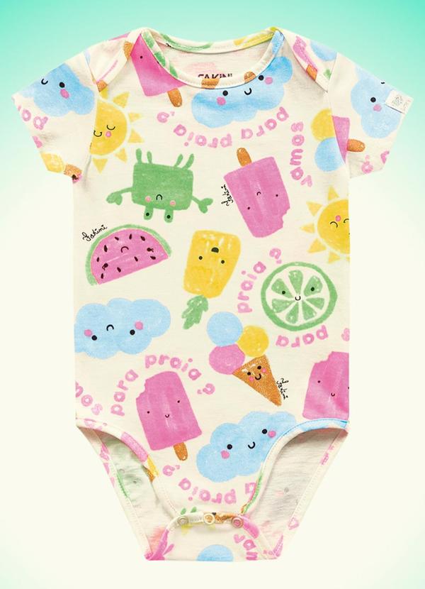 Fakini Kids - Body Bebê Azul